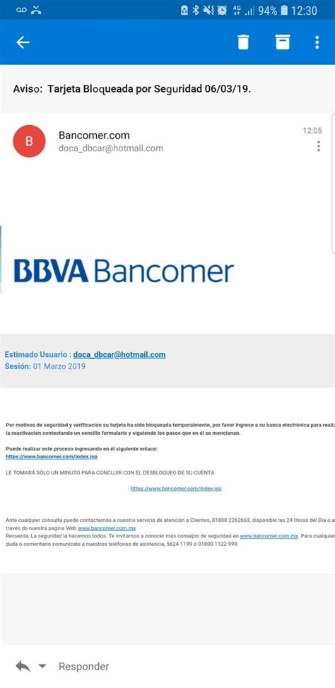 BBVA Bancomer   gracias por el aviso, pero ni...