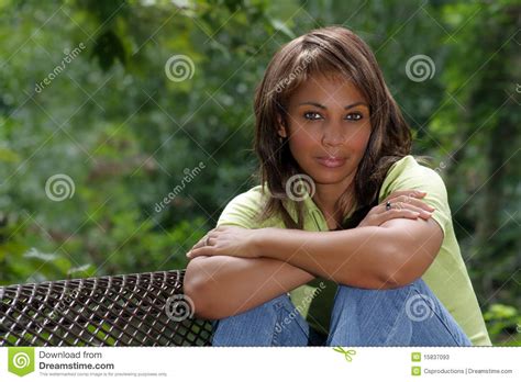 Beautiful Black Woman Outdoors  2  Stock Image   Image ...