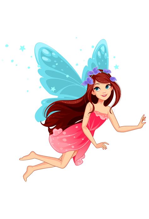 Beautiful flying fairy   Download Free Vectors, Clipart ...