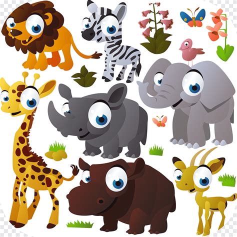 Bebé selva animales dibujos animados, animal, mamífero, animales png ...