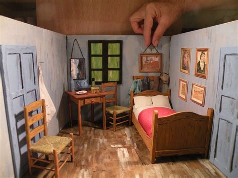 Bedroom in Arles  Van Gogh miniature roombox | Painéis de ...