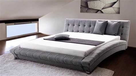 Beliani Upholstered Bed   Fabric   Super King Size   incl ...