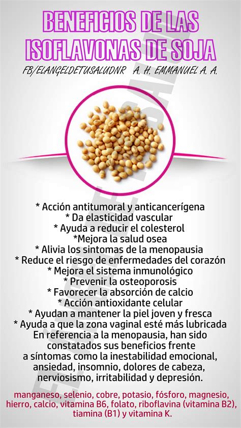 BENEFICIOS DE LAS ISOFLAVONAS DE SOJA | Salud y nutricion ...