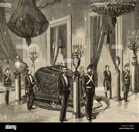 Benito Juárez  1806 1872 . El presidente de México. El cadáver del ...