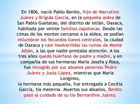 Benito juarez biografía