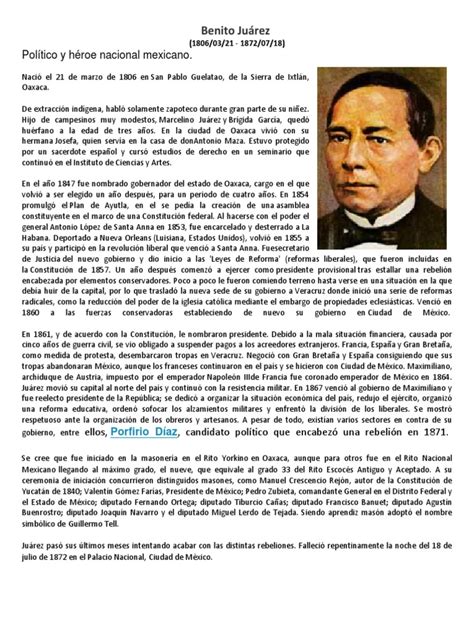 Benito Juárez.docx | Política | México