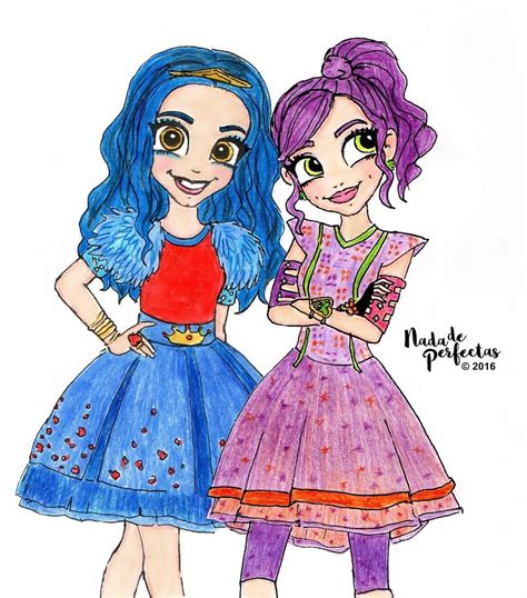 Best friends in good and bad times, as Mal and Evie! Mejores amigas en ...