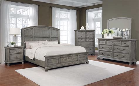 Best Master Furniture 5 Pcs Queen Bedroom Set in Grey ...