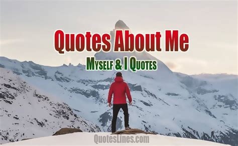 Best Quotes About Me, Myself and I With Pictures
