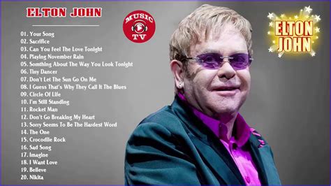 Best Songs Of Elton John, Elton John Greatest Hits Full Album   YouTube