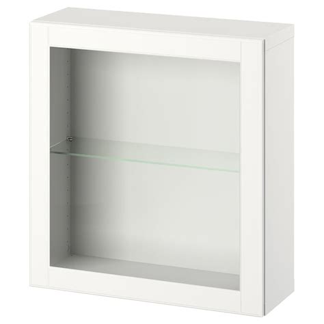 BESTÅ Combinación mueble de almacenaje, blanco/Ostvik blanco, 60x22x64 ...
