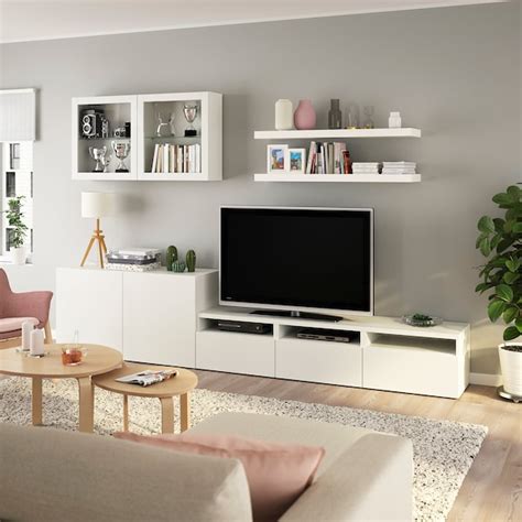 BESTÅ / LACK Mueble de TV con almacenaje   blanco   IKEA