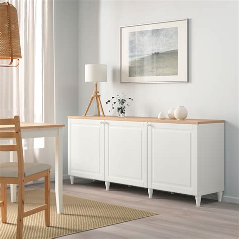 BESTÅ Mueble salón, blanco/Smeviken/Kabbarp blanco, 180x42x76 cm   IKEA
