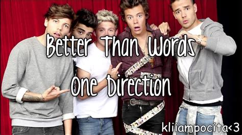 Better Than Words   One Direction Letra en Inglés y ...