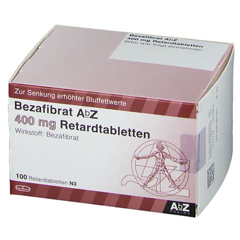 Bezafibrat AbZ 400 mg Retardtabletten 100 St   shop ...