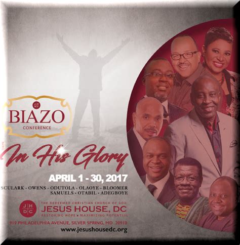 BIAZO Conference    Host: Pastor Ghandi Olaoye   Silver Springs, MD ...
