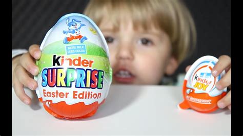 Big Kinder Surprise Egg   Easter Edition and Kinder Joy ...