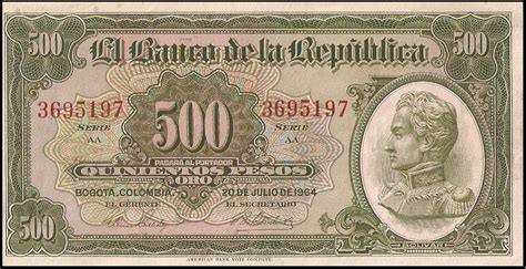 BILLETE DE 500 PESOS ORO 1923 A 1964   monedasybilletess ...