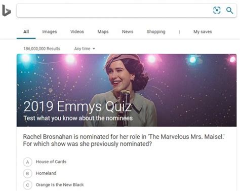Bing 2020 Emmys Quiz | bingweeklyquiz.com