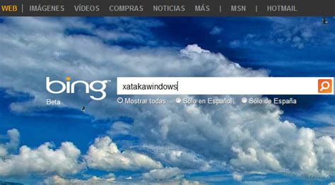 Bing está probando más características para su página de inicio