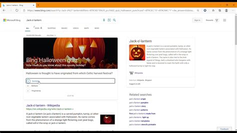 Bing Halloween Quiz Answers   YouTube