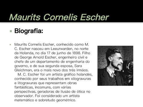 Biografia 2020 06 23آ Biografia: Maurits Cornelis Escher ...