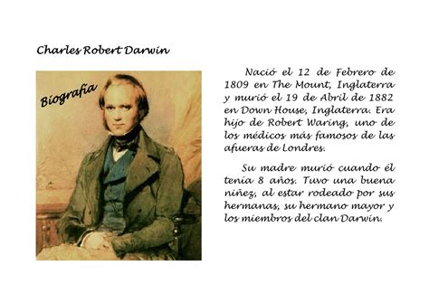 Biografia Charles Darwin