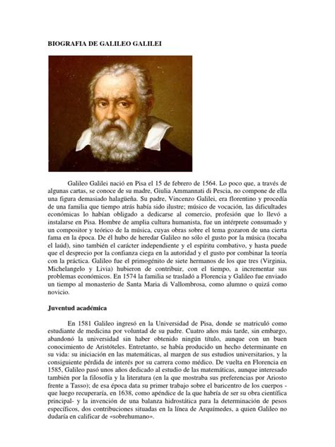 Biografia de Galileo Galilei | Galileo Galilei | Isaac Newton