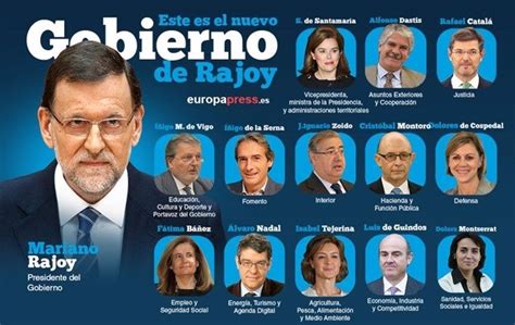 Biografía de los ministros del Gobierno de Mariano Rajoy