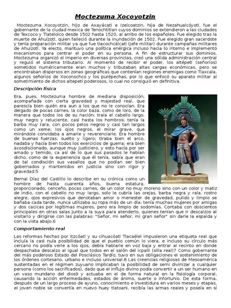 Biografias Cuauhtemoc Moctezuma Cuitlahuac | azteca | Personas | Free ...