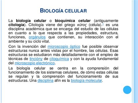Biologia celular.