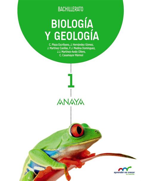 BIOLOGÍA Y GEOLOGÍA 1º BACHILLERATO CASTELLANO MEC | VV.AA ...