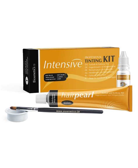 Biosmetics   Kit mini para Tinte de Pestañas y Cejas Intensive   Negro ...