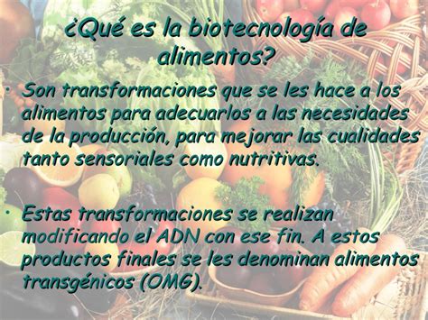 Biotecnología alimentos