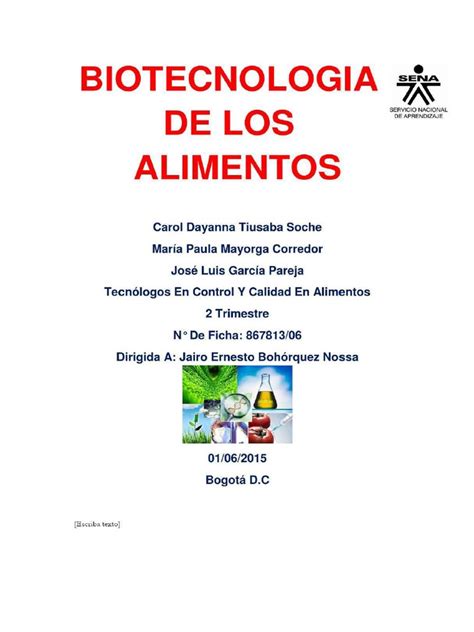 Biotecnologia de los alimentos   16 pag.pdf | Organismo ...