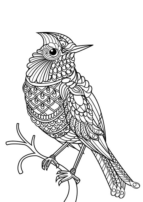 Birds free to color for children   Birds Kids Coloring Pages