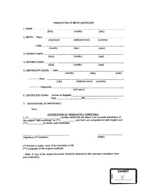 Birth Certificate Form   Fill Online, Printable, Fillable ...