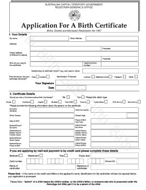Birth Certificate Online   Fill Online, Printable ...