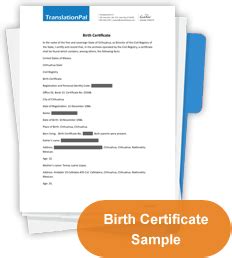 Birth Certificate Translation | TranslationPal.com