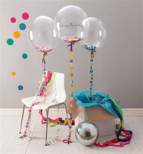 birthday confetti filled balloon by bubblegum balloons ...