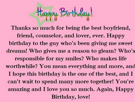 birthday paragraphs for your boyfriend happy wishes far ...