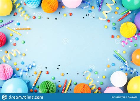 Birthday party background stock image. Image of copy ...