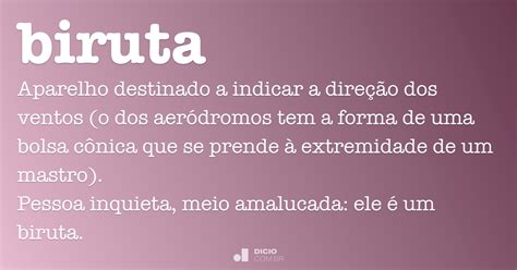 Biruta   Dicio, Dicionário Online de Português