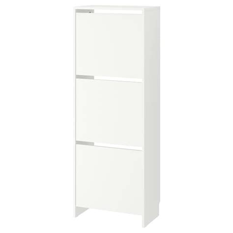 BISSA Zapatero 3, blanco, 49x135 cm   IKEA