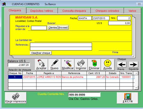 BITÁCORA DE CONTABILIDAD COMPUTARIZADA: Cuentas Corrientes