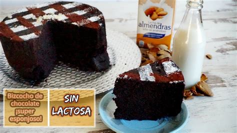 Bizcocho de chocolate sin lactosa  súper esponjoso    YouTube