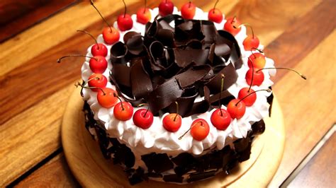 Black Forest Cake Recipe | Homemade Eggless Cake Recipe ...