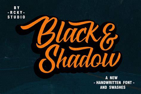 Black & Shadow Font  210557  | Handwritten | Font Bundles