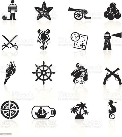 Black Symbols Pirates Stock Illustration   Download Image ...