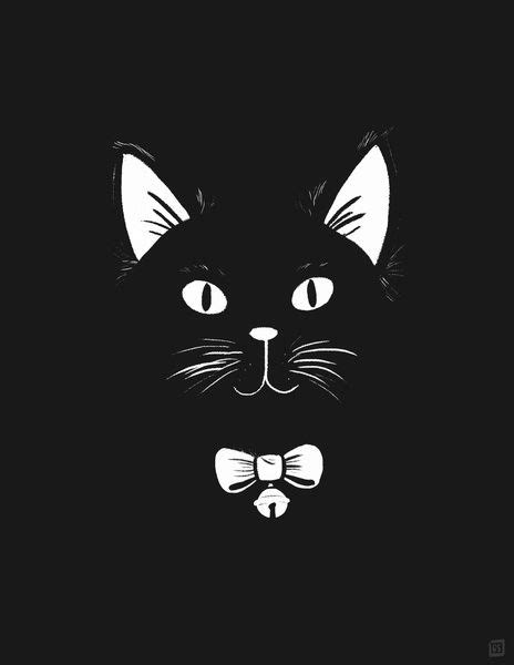 Blanco y Negro | Blanco y Negro en 2019 | Black cat art ...